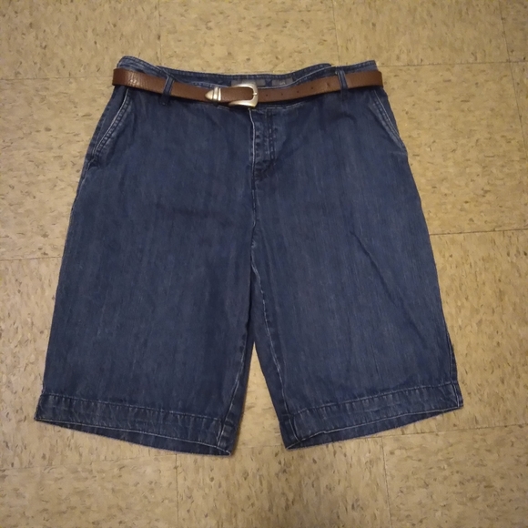 Vintage 90's Liz Claiborne Audra Plus Size Denim Bermuda Jean Shorts Siz… - Picture 3 of 13